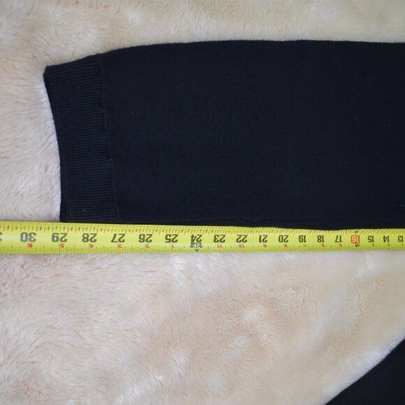 Monrow Black Super Soft Jogger Sweatpants Size Medium Midrise Cozy Loungewear - Picture 10 of 11